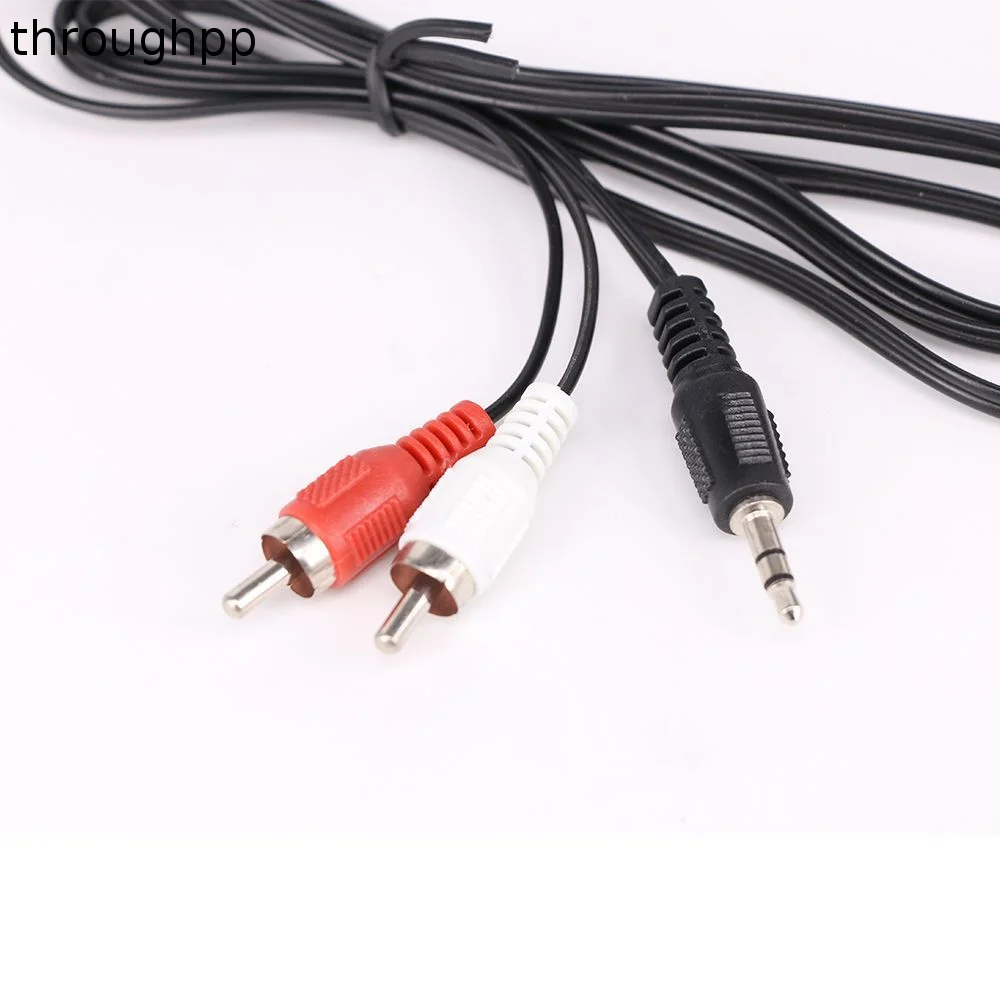 Adapter Mp4 1m 3.5mm jack Computer TO Mobile Speaker 3.5mm to 2 RCA Cable Audio Line Stereo