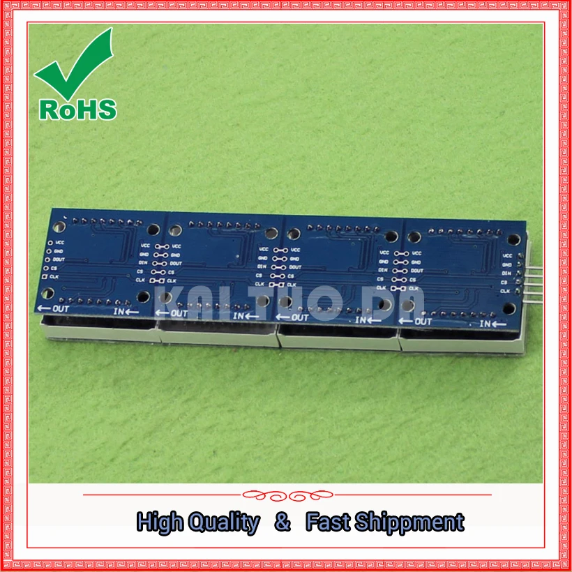 The MAX7219 Dot Matrix Module Controls The Microcontroller Module 4 To Show The 5P Line (H6A4)