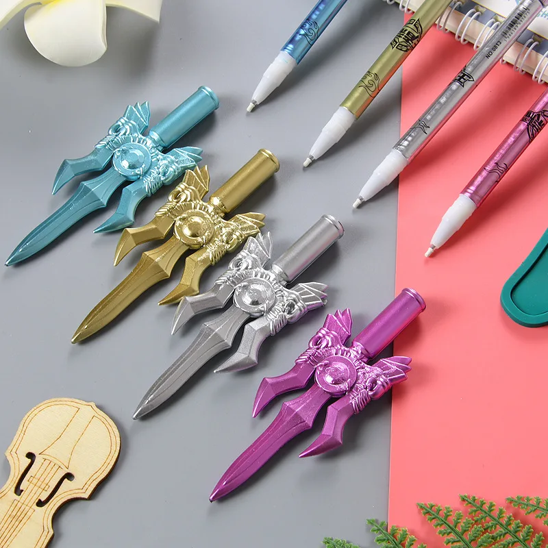 12/60 Pcs Wholesale Creative Gel Pens Set Animals Neutral Pens Cute Stationery Student Prizes Gift