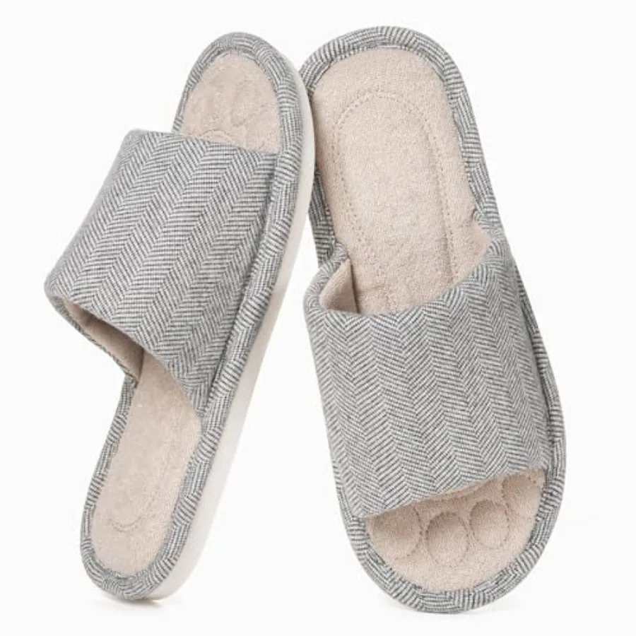 

Женские домашние тапочки Dokela с открытым носком, дышащие, легко надеваемые, с эффектом памяти, мягкие, можно стирать в машине, для спальни и дома