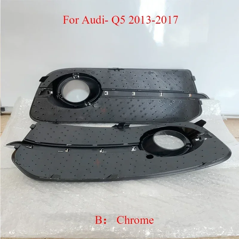 

2 PCS Audi Q5 Front Bumper Lower Grille Honeycomb Style with Modified Fog Light Cover Air Intake Cover for 2013-2017 Fits SQ5