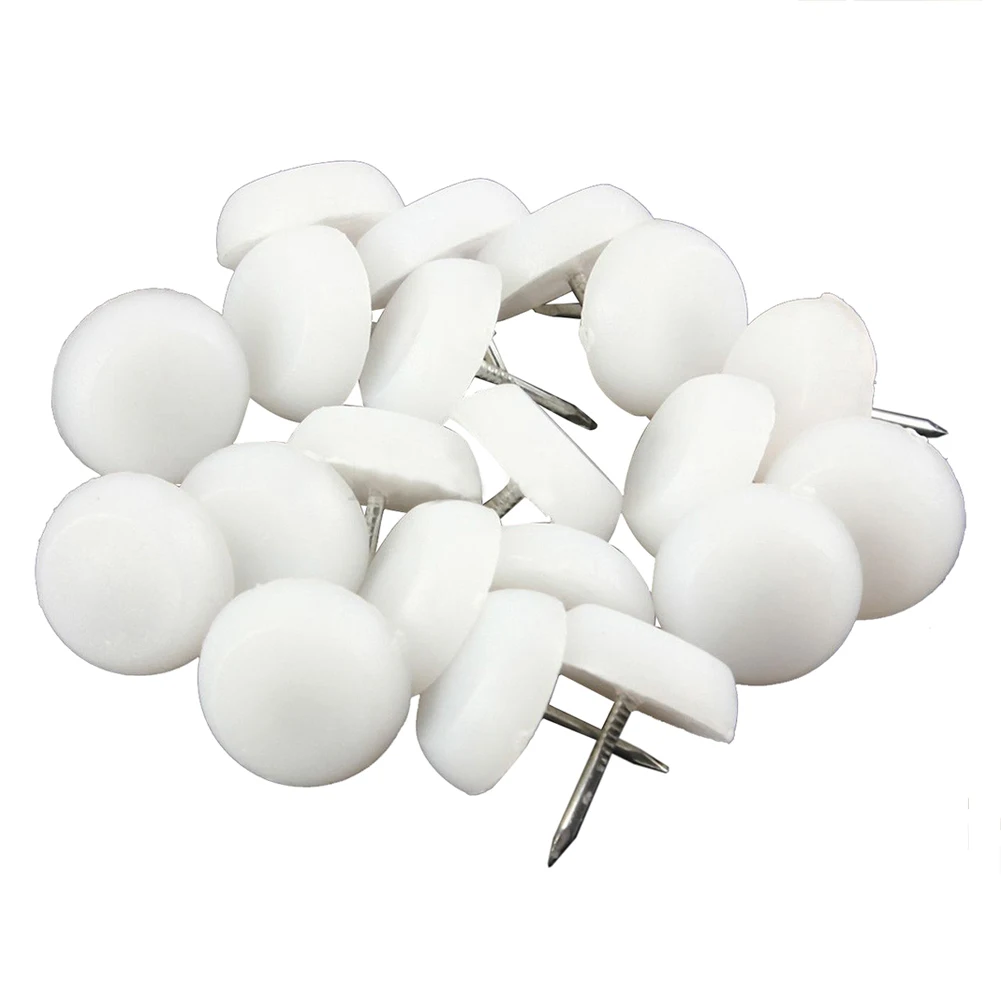 REST 100X 14Mm Felt Feet Pad Skid Glide Nail Protector Furniture Chair Table Leg
