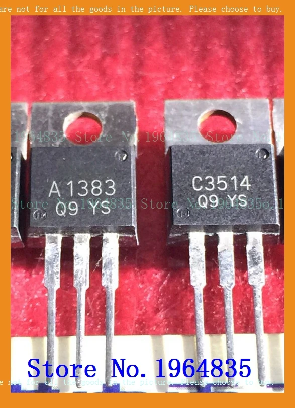 2pcs/lot=a pair 2SA1383 2SC3514 0.1A 180V