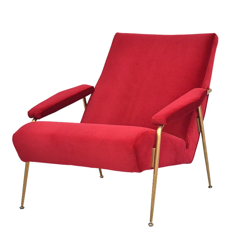 

Armchair, modern minimalist designer creative casual fabric sofa chair recliner