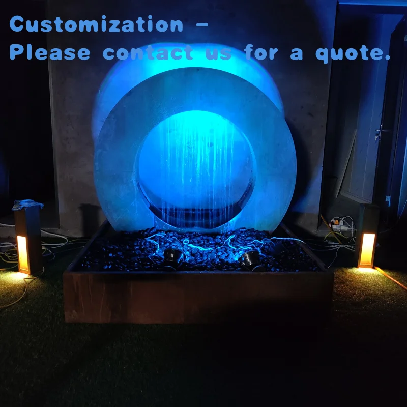 custom.Rustic Features LED Corten Steel Wall High Quality Garden Decor Metal Curtain