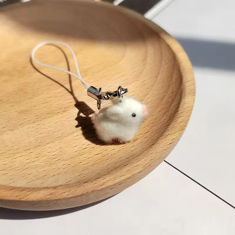 Fluffy Alpaca Elk Capybara Animal Keychains Resin Cartoon Lovely Funny Garlic Goose 3D Doll Pendant Bag Box Car Key Ring Jewelry - Image 23