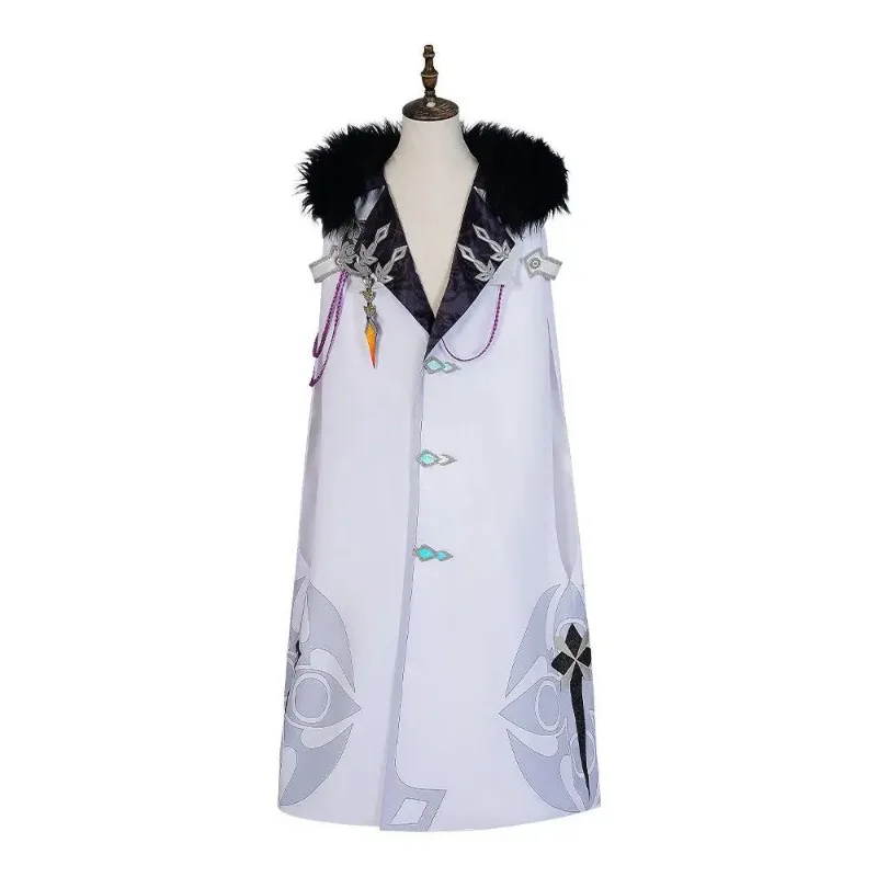 Game Genshin Impact Fatui Cosplay Costume Doctor Arlecchino The Captain Tartaglia Marionette Pulcinella Columbina Cosplay Cloak