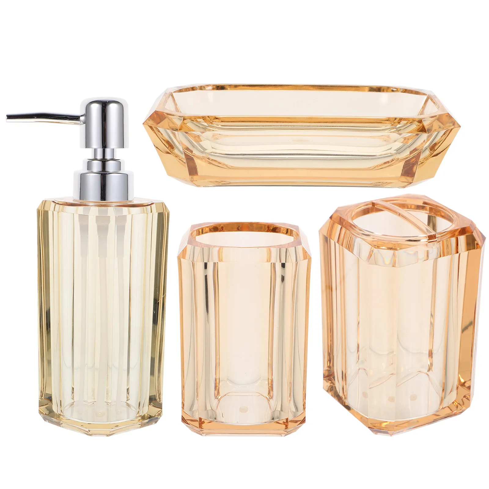 

Набор аксессуаров для ванной комнаты: элегантный дизайн, держатель для зубных щеток, дозатор для мыла, бутылка для шампуня, помпа для лосьона, многоразовый контейнер