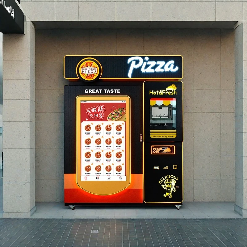 Energy Saving Low Noise Pizza Vending Machine Stable Long‑time Operation Screen Control Unmanned Self Service Pizza Making Maker