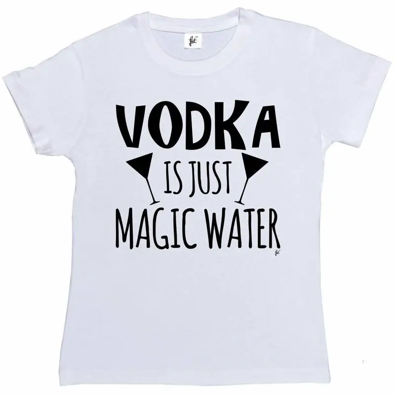 تي شيرت Vodka Is Just Magic Water للسيدات مناسب لصديقها #1