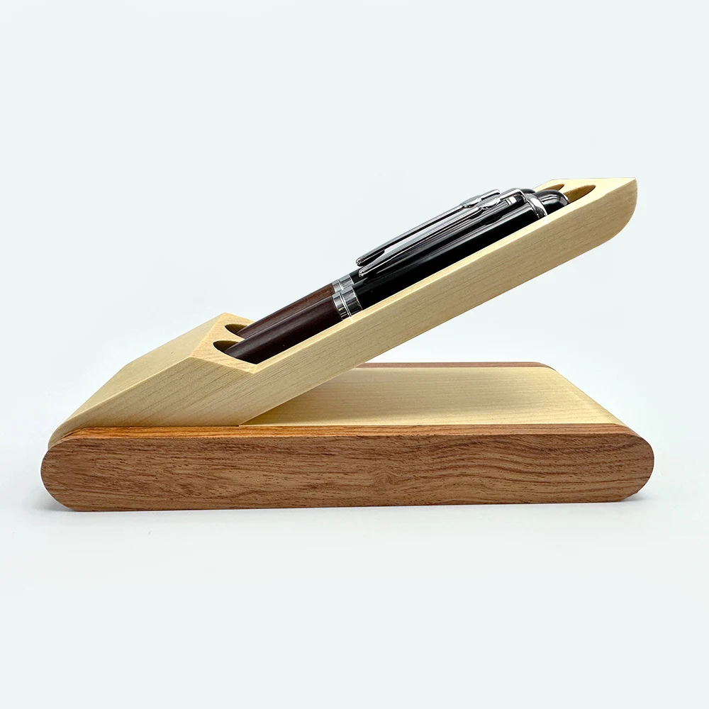 New multifunctional pen holder Pen storage box gift box high-quality solid wood office supplies business birthday gifts