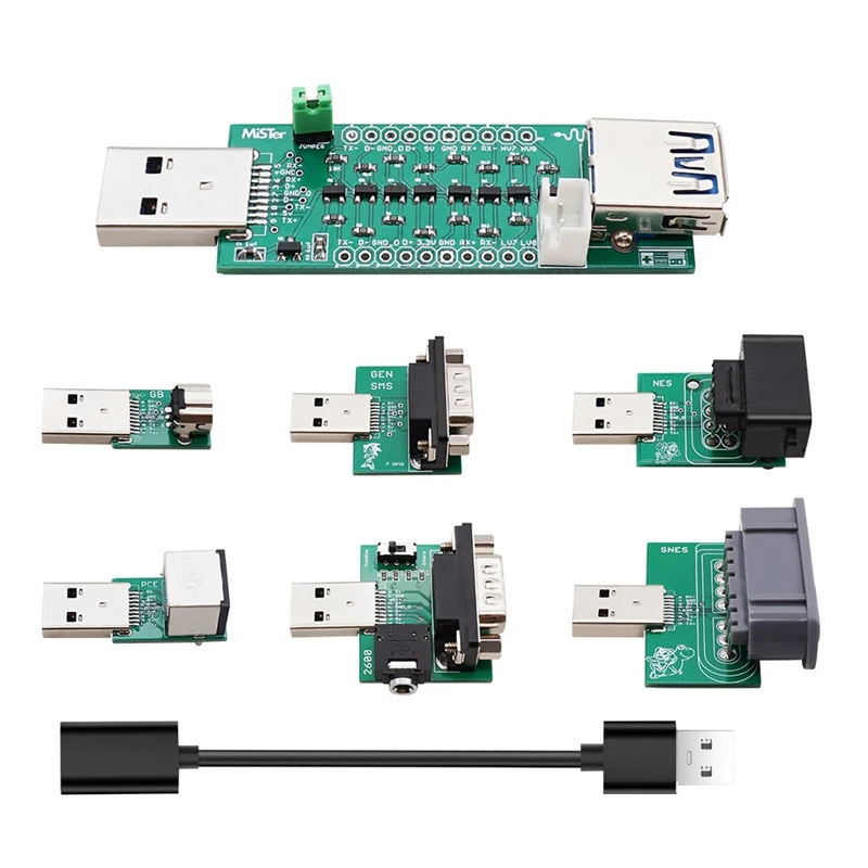 SNAC Adapter For Mister FPGA SNAC Controller Adapters For Mister FPGA USB 3.0 Accessory Converter