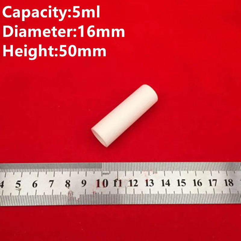 5ml 6ml 15 25 40 45 60 30 ml cylindrical 99% pure aluminum corundum crucible / Al2O3 ceramic crucible tube / Sintered crucible