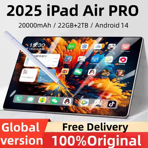 2025 Original GlobalVersion Tablet Android 14 Pad S25 Pro 22GB+2TB Snapdragon 870 Tablet PC 5G Dual SIMCard or WIFI HD 4K Mi Tab