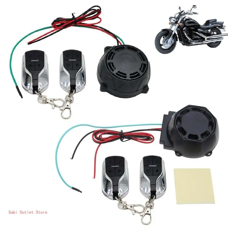 Long-distance Dual Remote Control Anti Theft Alarm Motorcycle Alarm Security System with Sensitive Vibration