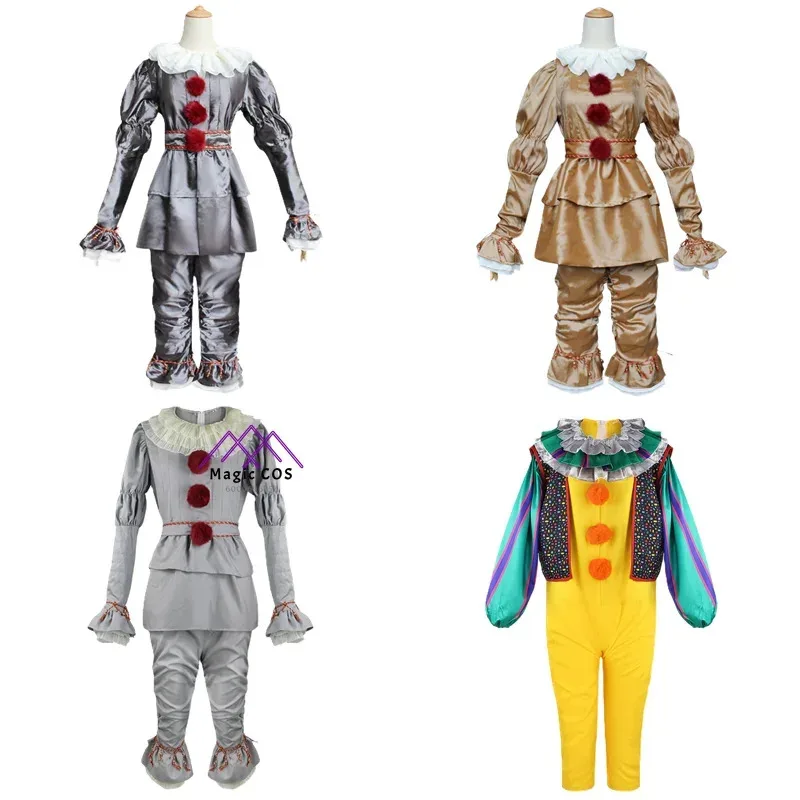 Disfraz de resurrección de payaso para niños y adultos Disfraz de Pennywis para cosplay de Halloween Diseño exclusivo de resurrección de payaso