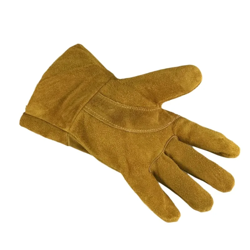 Maximum Durability & Comfort – Full Leather Welding Gloves with Heat & Flame Protection