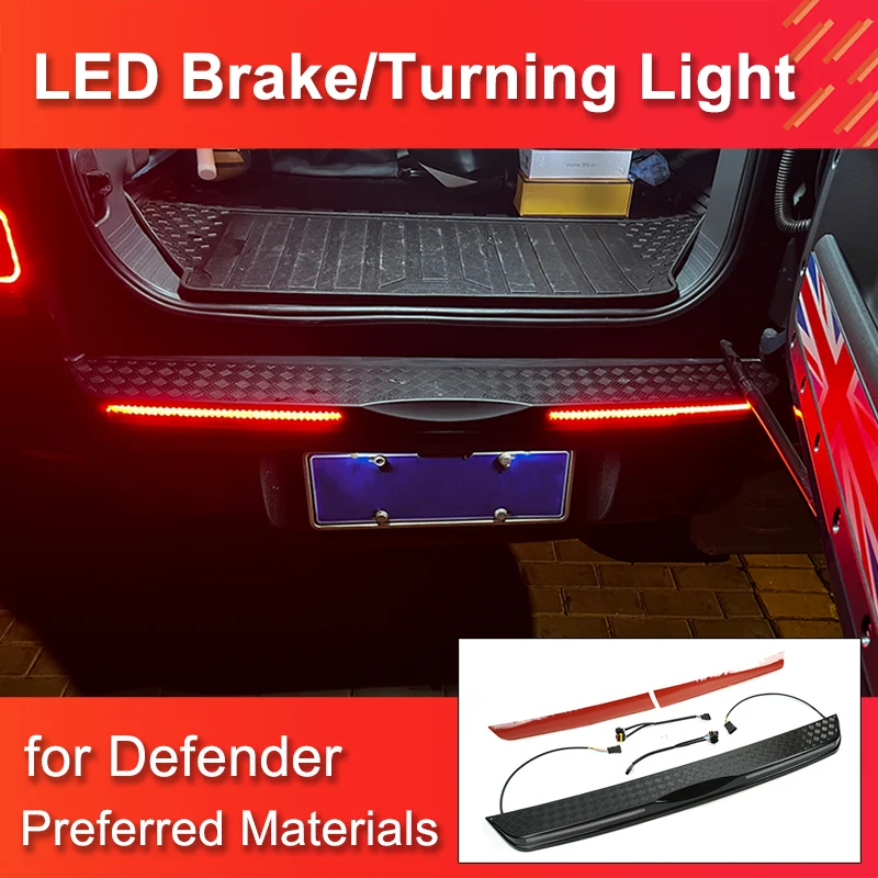 90 110 2020-2025 LED Dynamic Turning Light for New Defender Tail Light LED Brake Light for Land Rover Defender