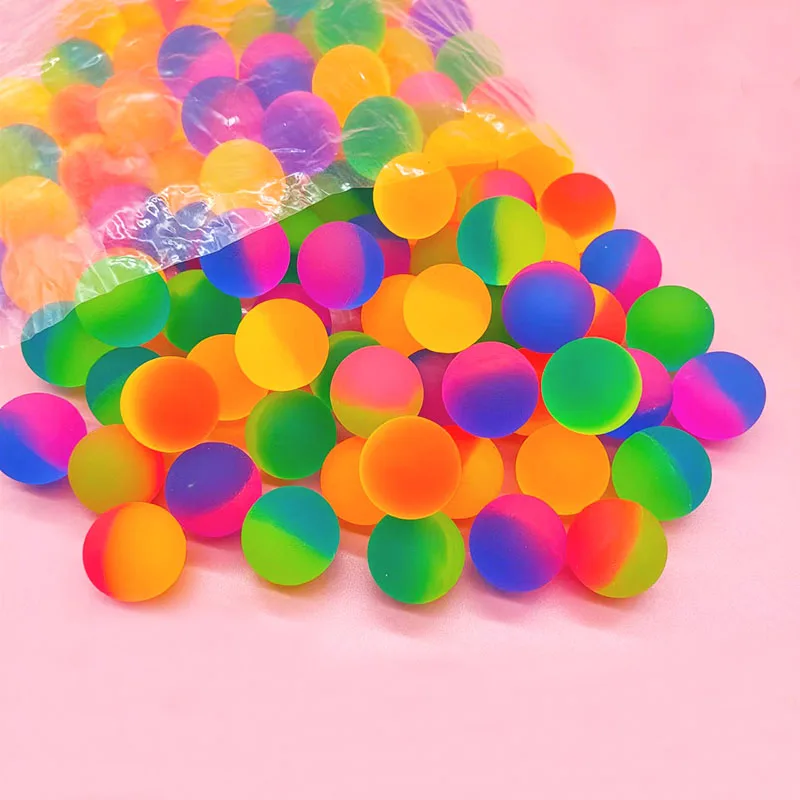 10Pcs 25mm Outdoor Bounce Ball Game Toys for Kids Birthday Party Favors Giveaway Pinata Filler Halloween Carnival Party Gift