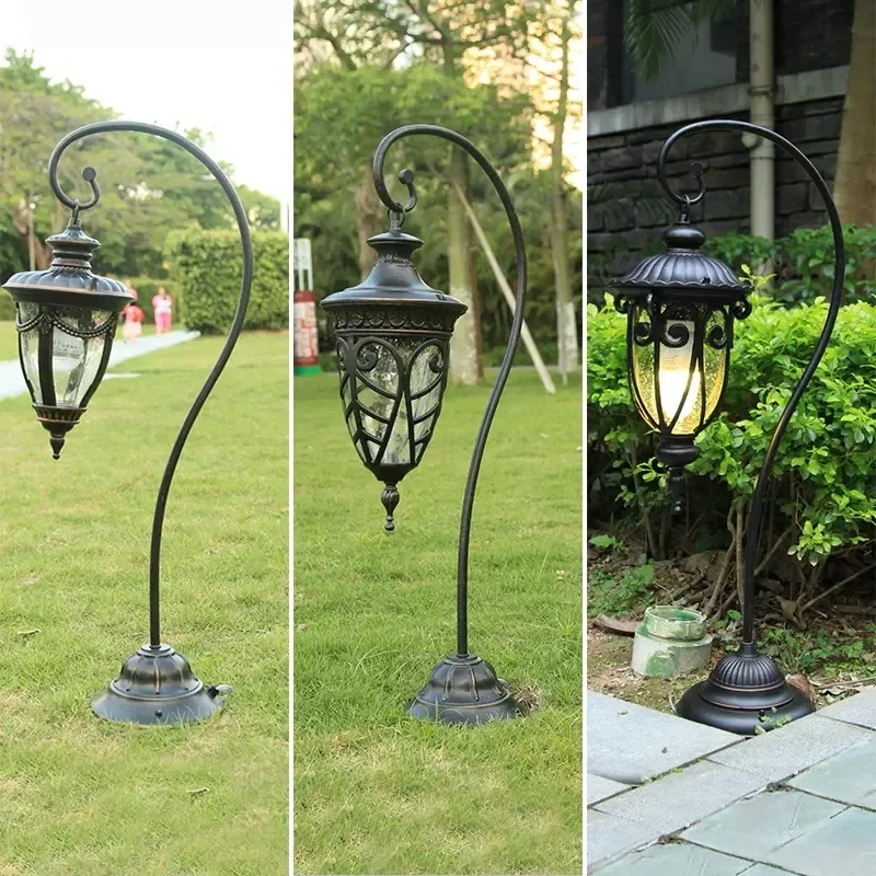 European style lawn lamp, outdoor waterproof garden lamp, lawn corridor lighting, street lamp, community, garden, ground lamp