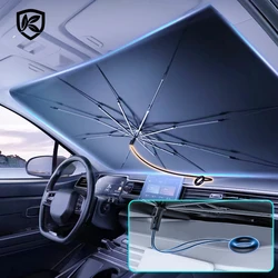 Car Sunshade Windshield Umbrella Front Sun Shade Parasol Foldable Summer Protection Car Seat Heat Insulation Car Accessories