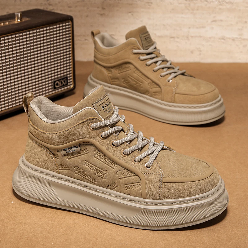 

2025 Spring New Rubber-Plastic Sole Casual Board Sneakers for Outdoor Sports - Comfortable, Soft, Slip-Resistant, Durable, and T