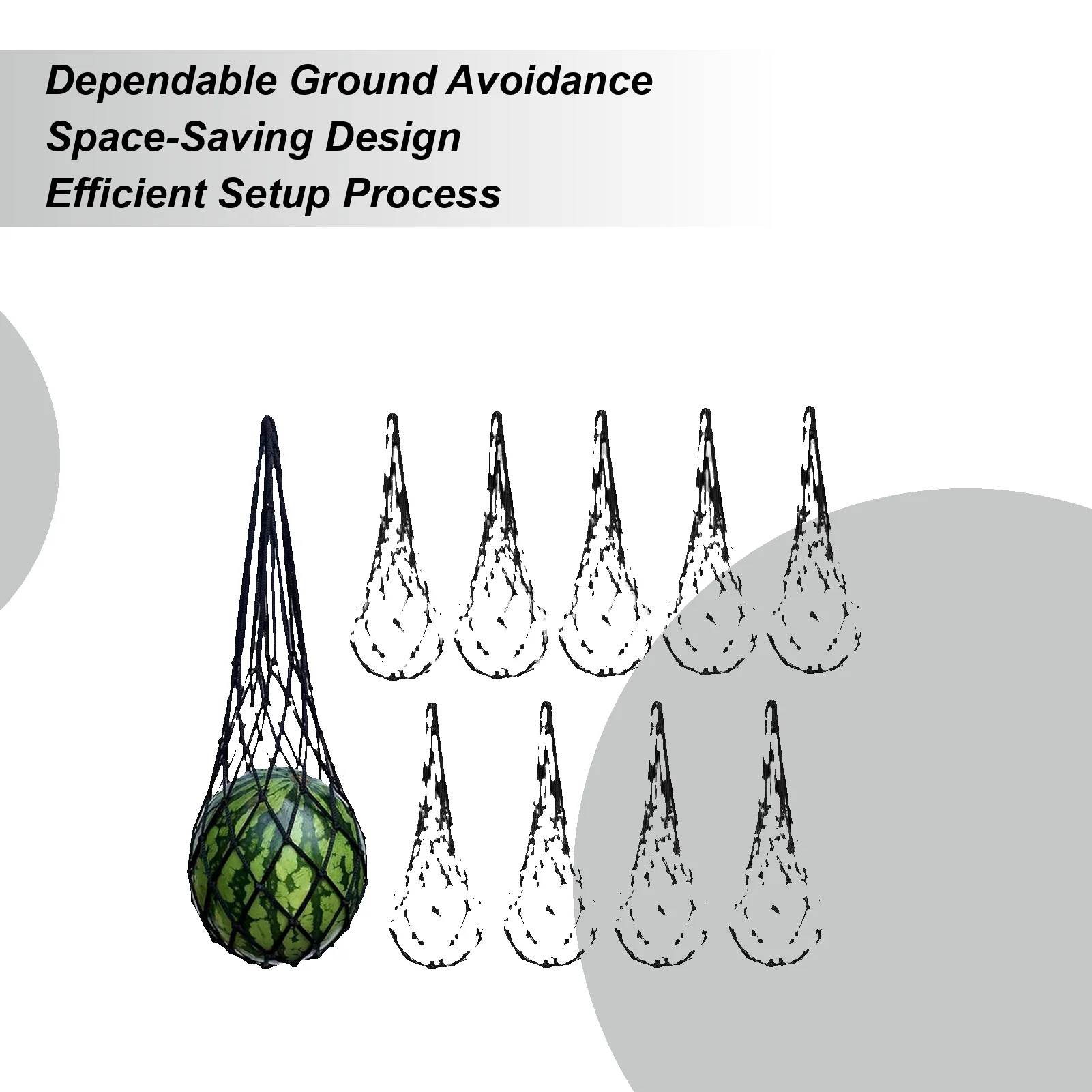 

Watermelon Hammock For Trellis 10-Piece Fruit Sling Watermelon Bags For Garden Vertical Growing Bag Netting For Garden Orchard