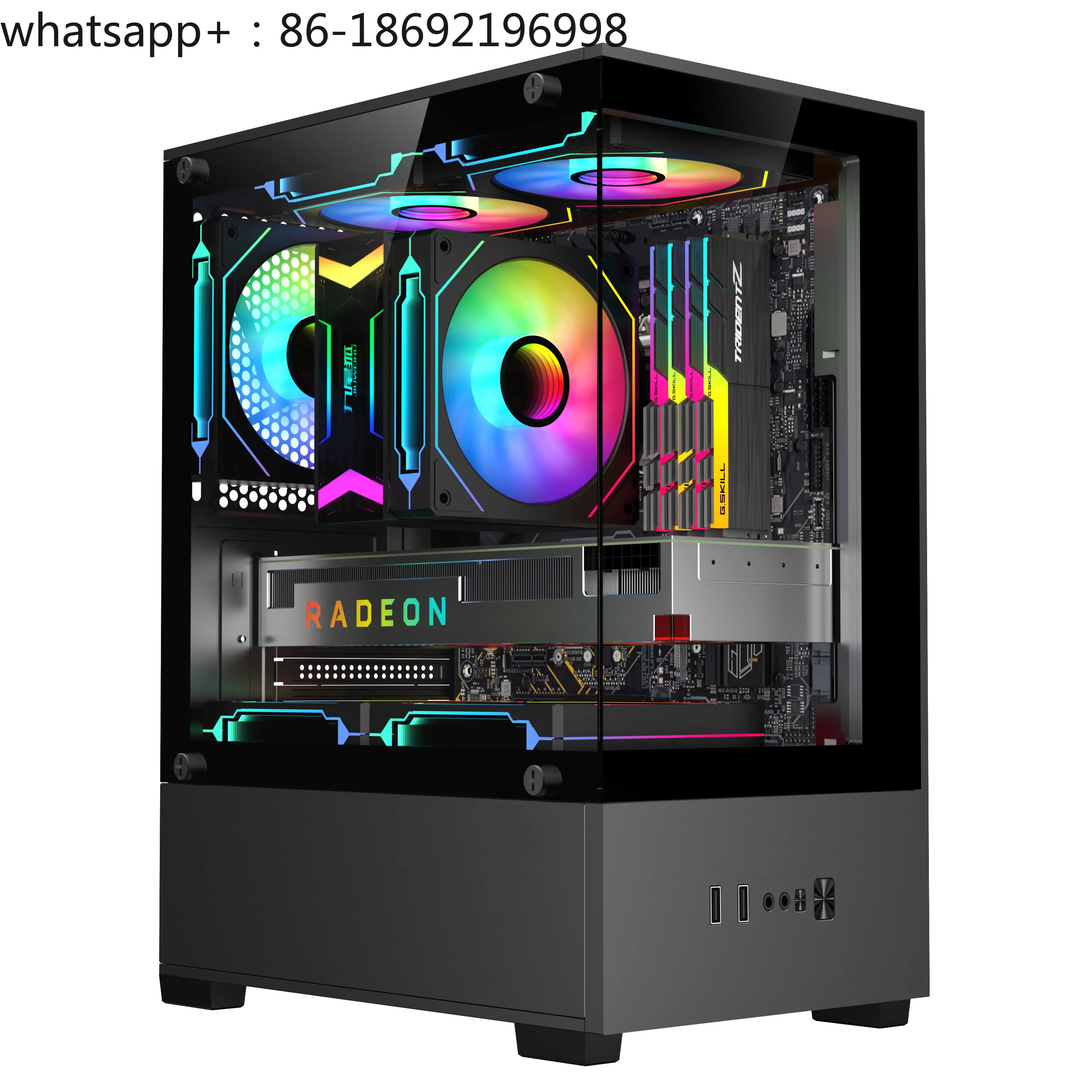 Nine-tailed fox T07 sea view room DIY assembly computer case desktop matx main board glass side transparent atx shell