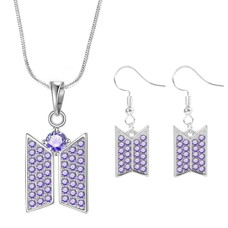 

Women Full Diamond Butterfly Jewelry Set Luxury Zircon Inlaid Necklace Earrings Elegant Fashion Matching Accessories Gift