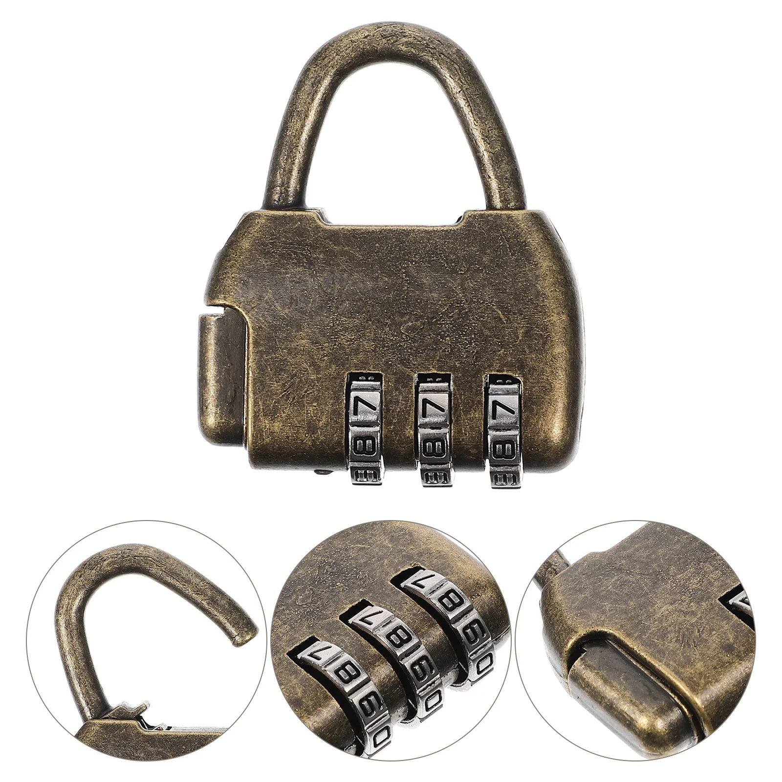 4 Pcs Drawer Padlock Escape Room Locks Metal Classic Password Vintage Combination Creative Chinese Lockers