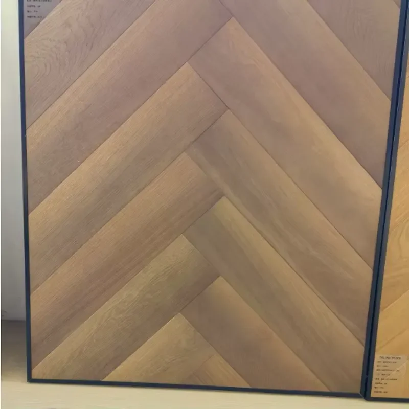 Custom Item, Contact Us Factory Sale Modern Gradient Color Plank Herringbone Oak Engineered Flooring T&G Installation Villa