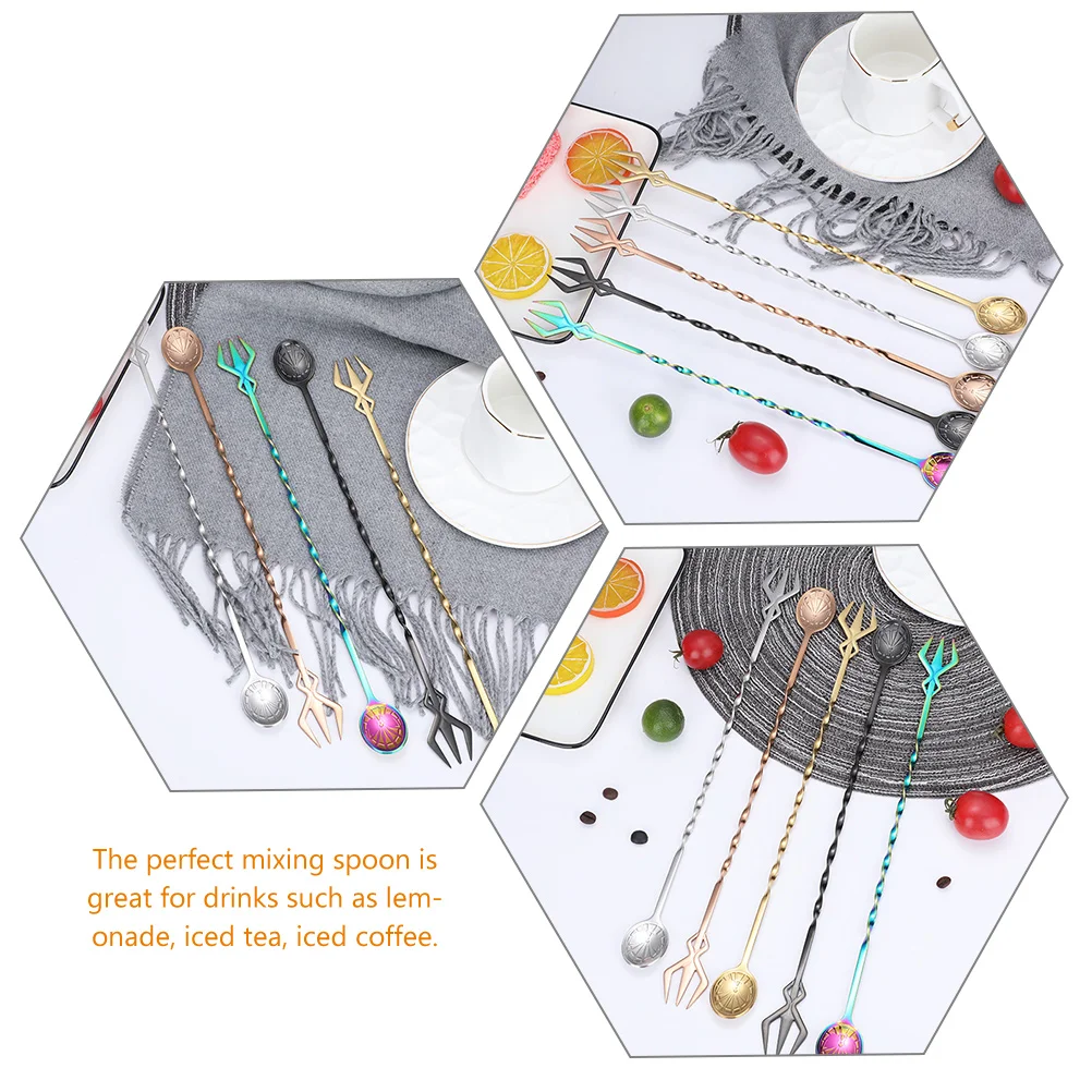 

Stainless Steel Bar Stirring Rod Rods for Beverages Wine Stick Spoons Cocktails Drink Sticks Drinks Stirrers Swizzle