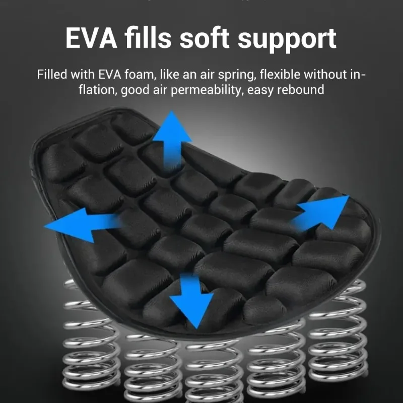 

Motorcycle Scooter Seat Cover, Honeycomb Cushion, Thermal Insulation and Shock Absorption Pad, Waterproof and Sun Protection