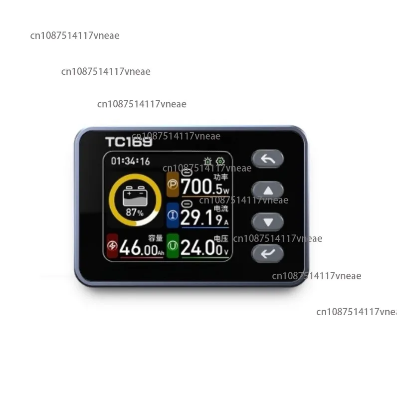 TC169 Color Screen Coulomb Meter Power Display Mobile Power Supply Stacker Lithium Iron Phosphate Battery Capacity Test Table