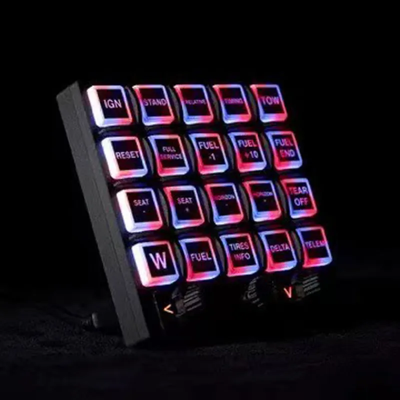 Simulated Racing RGB Interactive Central Multi-functional Button Control Box For Euro Truck Game For Thrustmaster Logitech G29