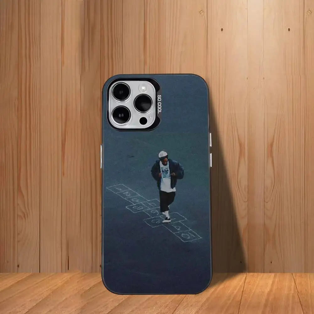 Funda de teléfono K-Kendrick L-Lamar para iPhone 17,16,15,14,13,12,11, Mini,Pro,SE,MAX, funda blanca mate a prueba de golpes