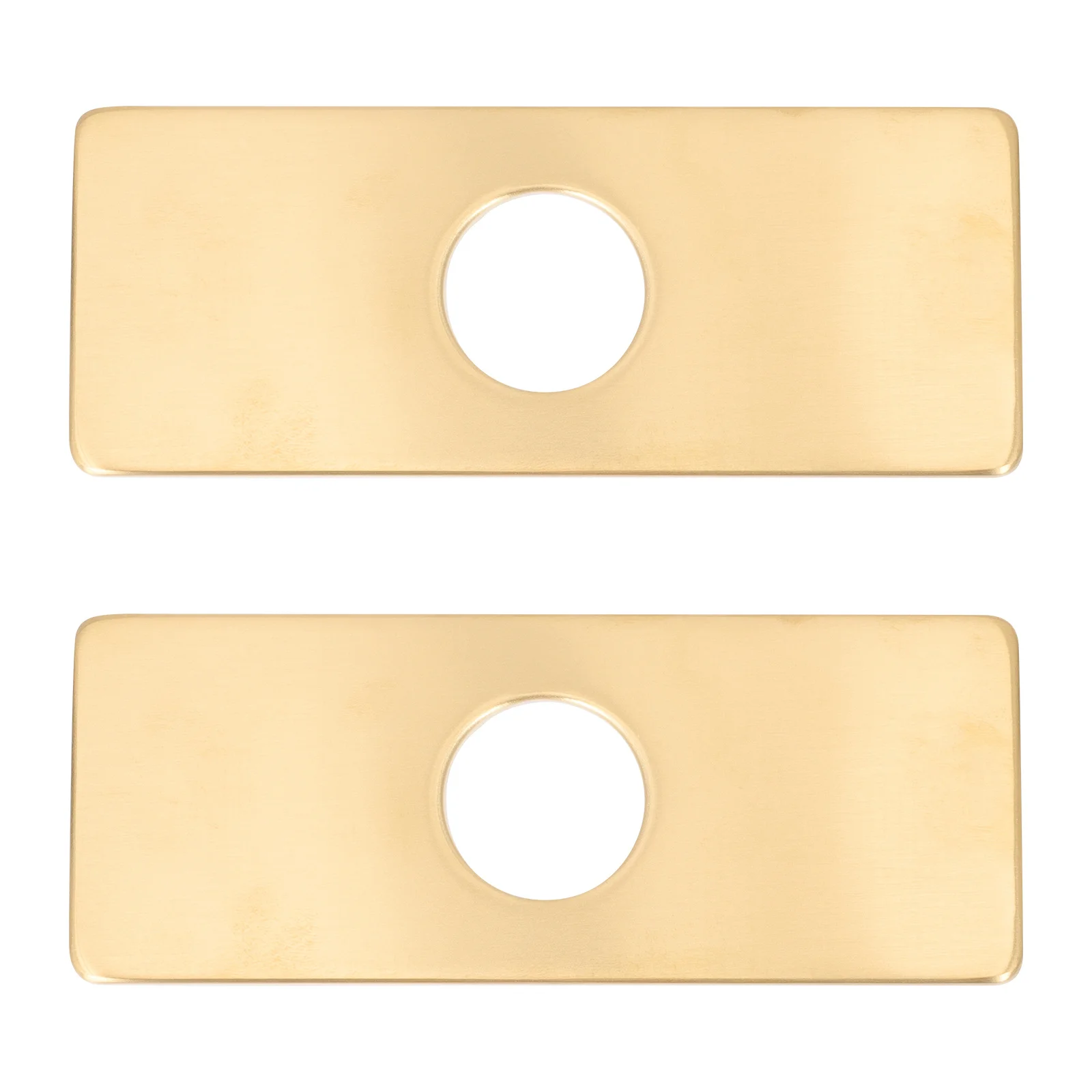 

2Pcs Water Faucet Panel Stainless Steel Deck Plate Durable Kitchen Sink Cover Prevent Water Leakage Sink Hole Cover