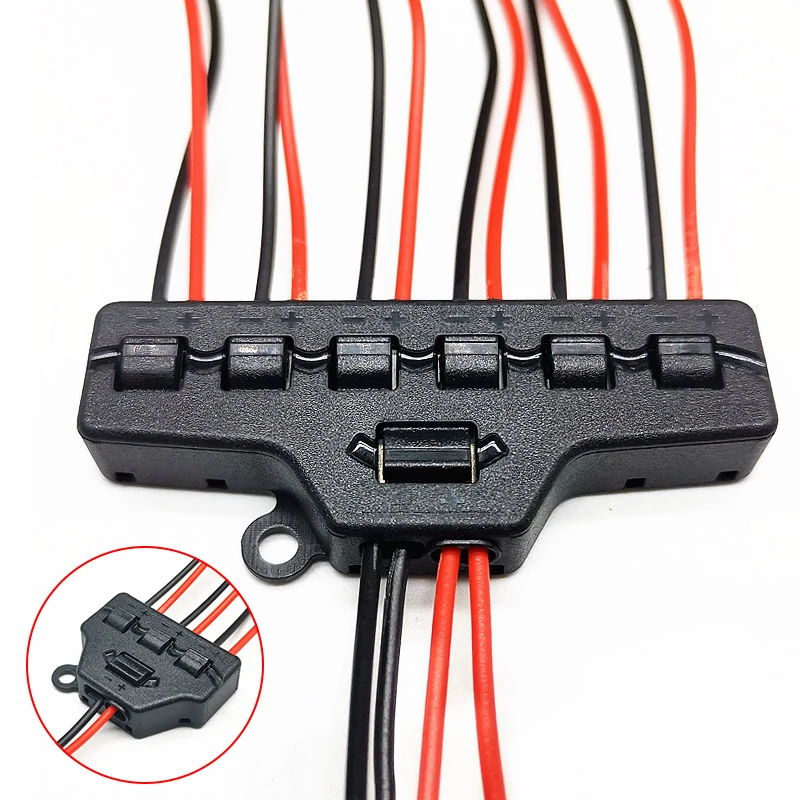 4Pcs Port Sharing Box 3/6 Ports Distribution Railway Train Layout Parallel Connector Line Connection Terminal Splitter