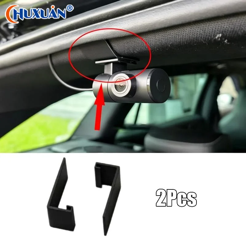 Q 2Pcs Car Interior Accessory Rear Dash Cam Mount Holder Clip For Car Recorder Fixing Bracket Replacement Parts