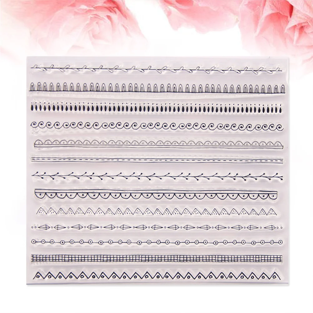

Transparent Clear Stamps Non-Irritating Tpr for Scrapbooking Photo Album Diary Seal Stamping Craft Silicone Stamps