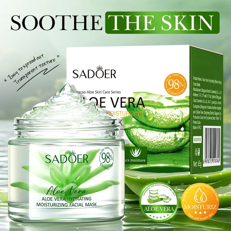 Aloe Vera Hydrating Moisturizing Mask 65g Deep moisturization skin Relaxing and stabilizing