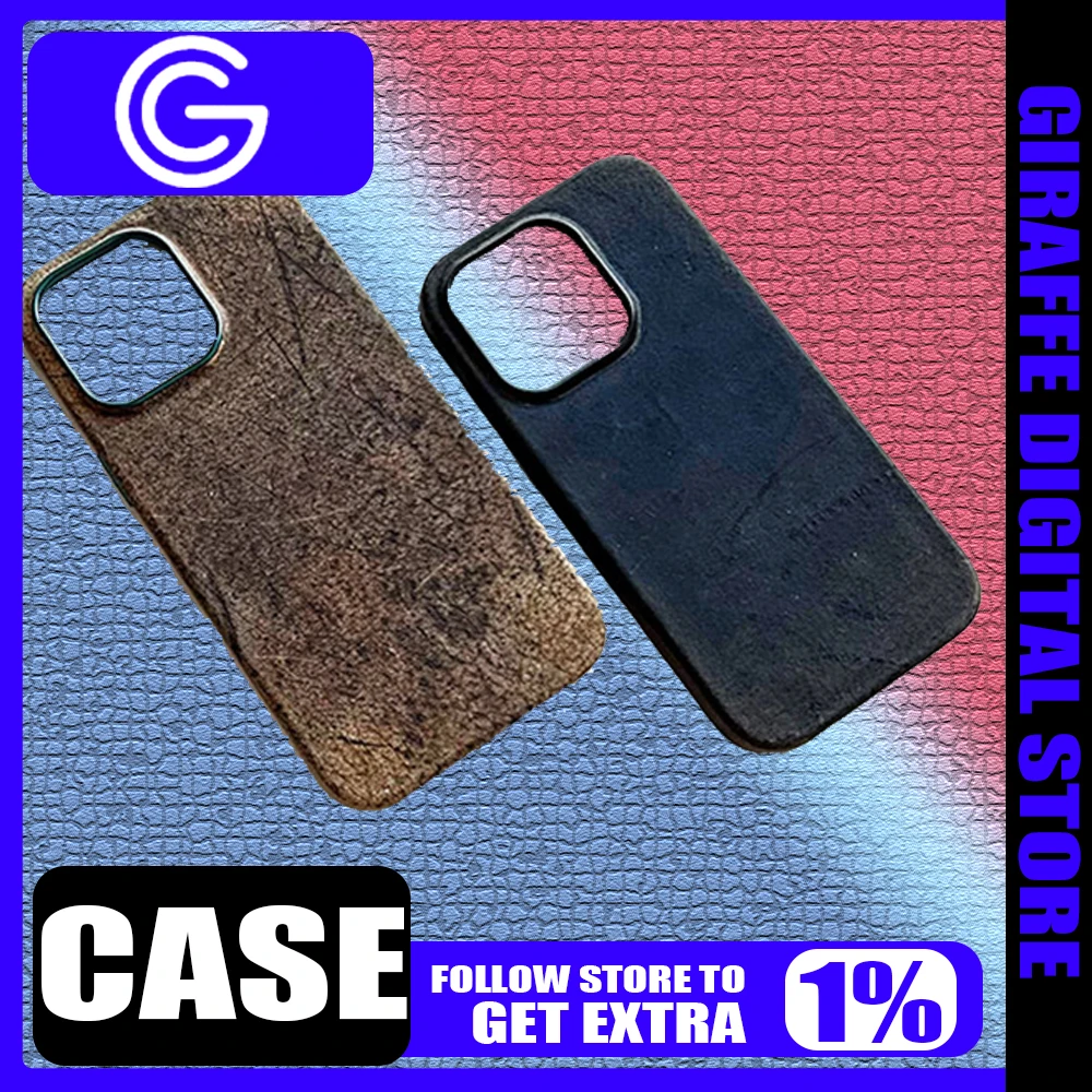 

Nannan KUDU Leather Retro Phone Case For IPhone 16PRO Magnetic Attraction Wireless Charging Custom iPhone 15MAX Case Gifts