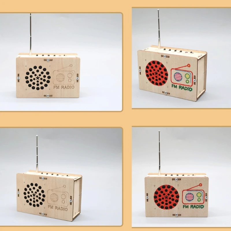 Radio Model Science and Technology Invention Handmade Self-made Assembly Handmade Physics For Children Education