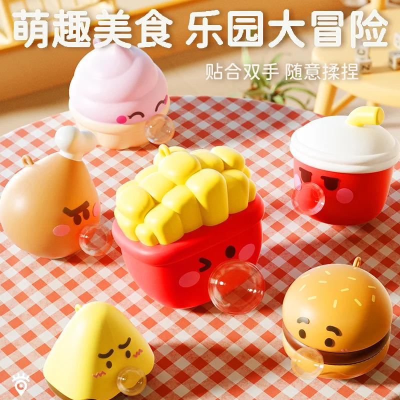 

Portable Office Fidget Toy Kawaii Cat Paw Mochi Squishy, Mystery Blind Box Simulated Food Foot Squeeze Antistress Toy