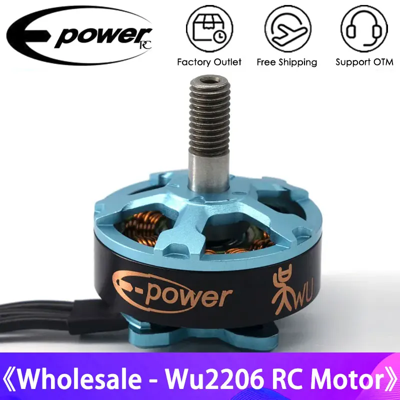 

E-Power Samguk Series WU2206-1750KV 2400KV 2700KV 3-6S Brushless Motor For RC Airplanes Models Multicopter Spare Part Accs Toys