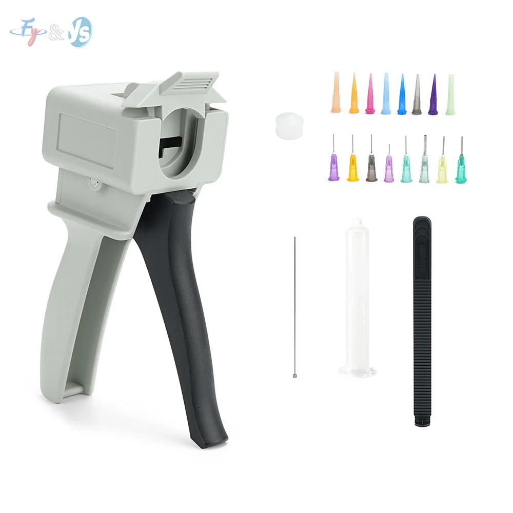 Manual Dispensing Glue Gun For 30CC 55CC Syringe Barrel Single‑Component PU Epoxy UV Solder Paste Sealant Caulking Gun