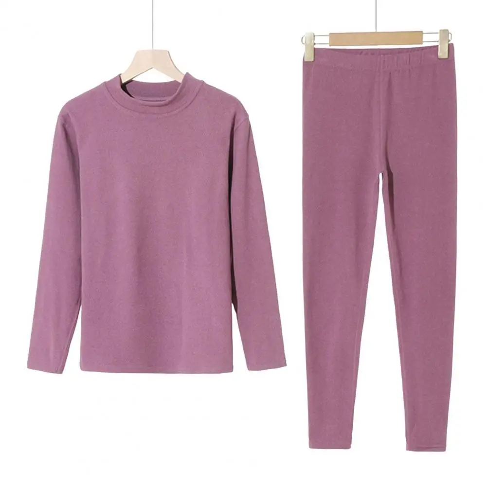 Winter Homewear Set Cozy Winter Thermal Underwear Set for Unisex Double-sided Velvet Plush Pajamas Set with Slim for Ultimate