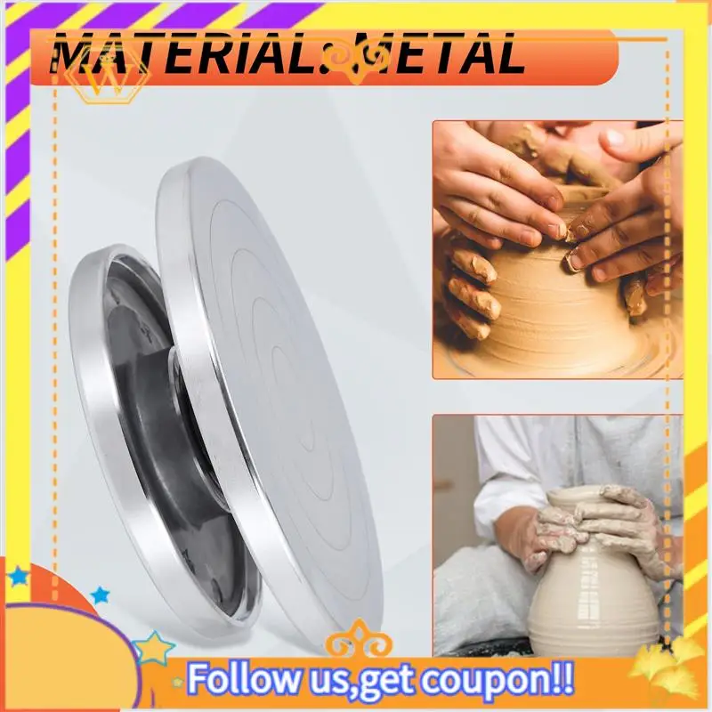 

Latest-Heavy Duty Sculpting Wheel Turntable Pottery Stand Revolving DIY Tool Art Crafts Platform For Model Building