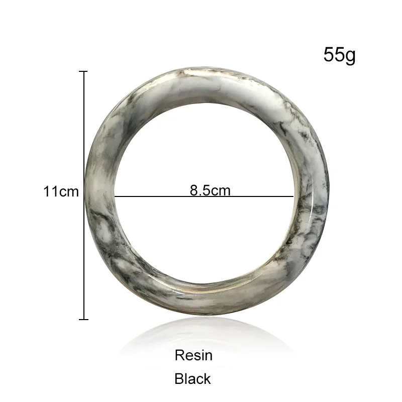 10-20-50 pieces 11x8.5cm 8 Colors New Unique Round Resin Handle For Woman Leather Bag Handbag Handle Making Parts