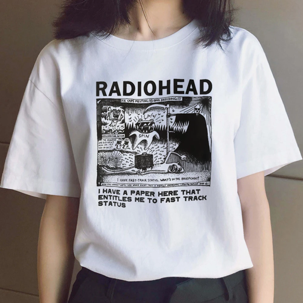 Radiohead clothes t shirt male manga 2022 t shirt funny anime clothes t-shirt couple clothes